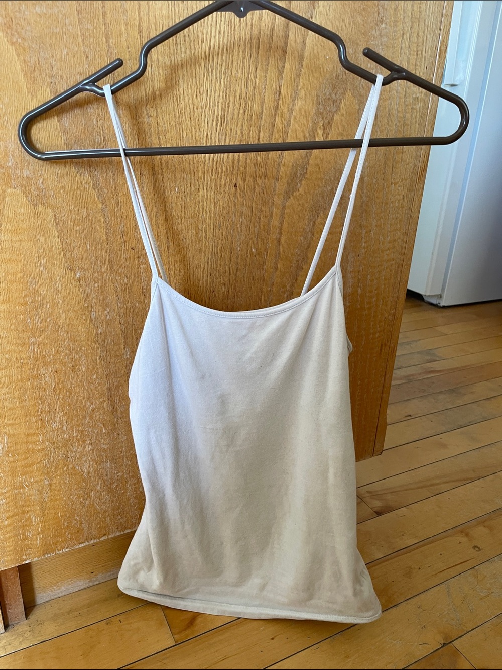 No Boundaries Cream Spaghetti Strap Cami Top